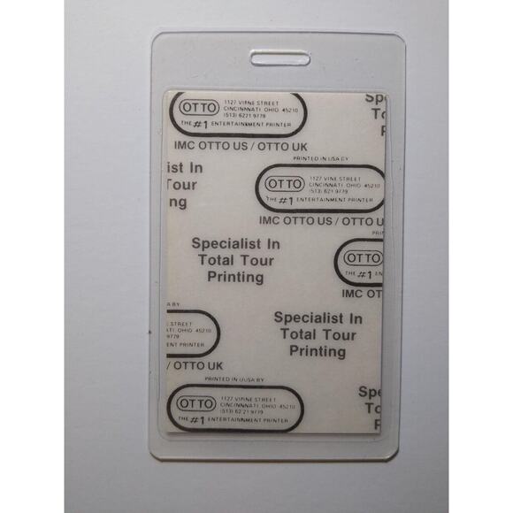 Prince And The Revolution Purple Rain 1984-1985 Tour Backstage Pass Laminated - Picture 2 of 2